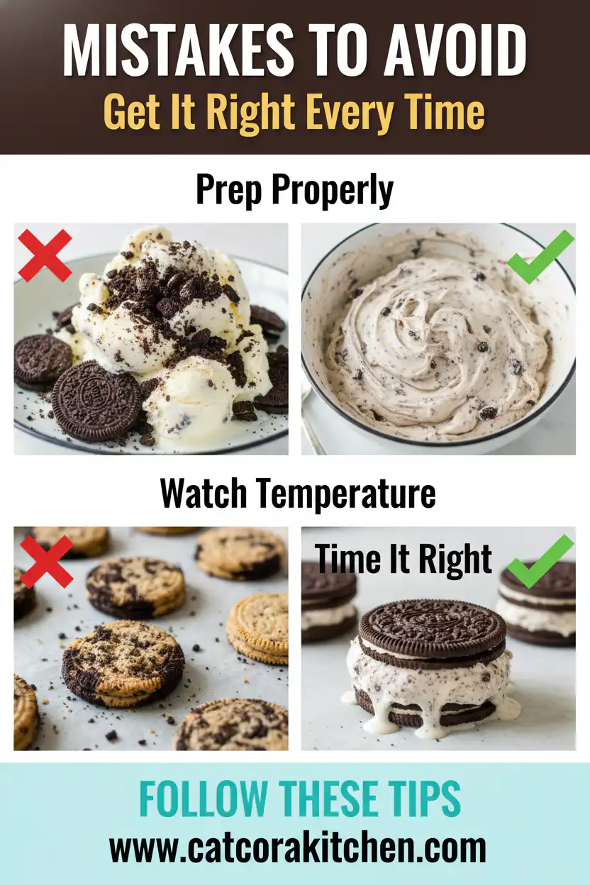 Oreo ice cream sandwich common mistakes