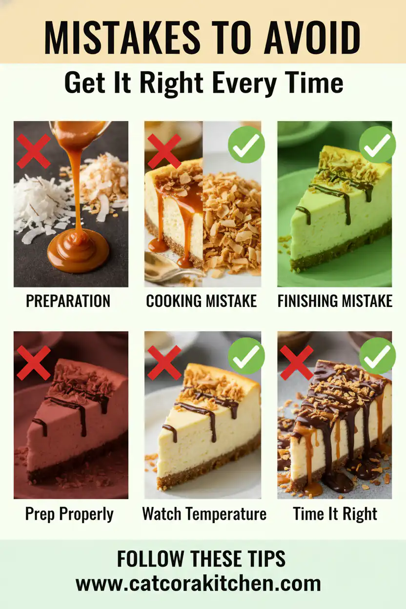 Samoa cheesecake common mistakes