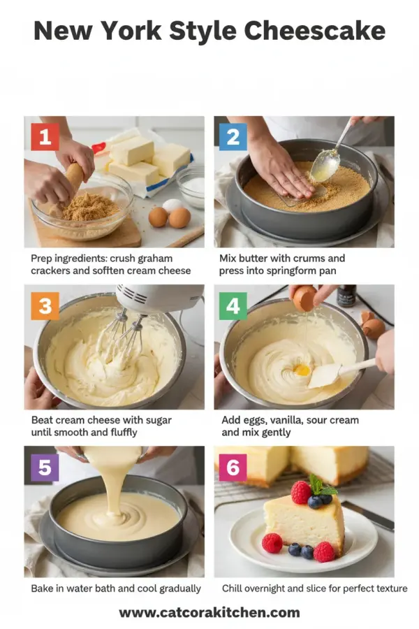 New York style cheesecake How to Make