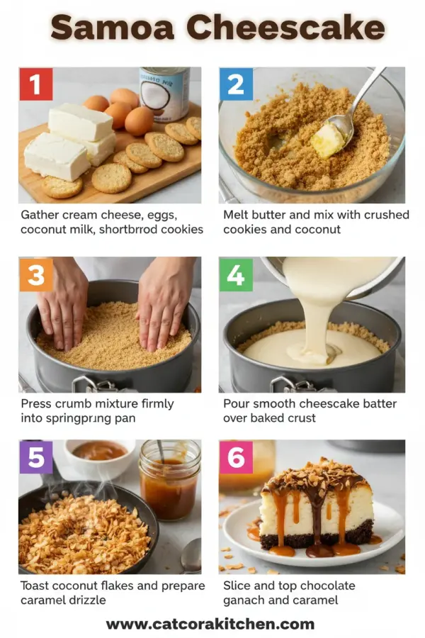 Samoa Cheesecake How to Make