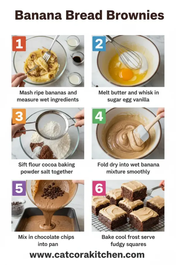 Banana bread brownies How to Make