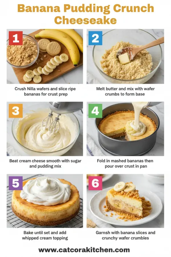 Banana pudding crunch cheesecake how to make