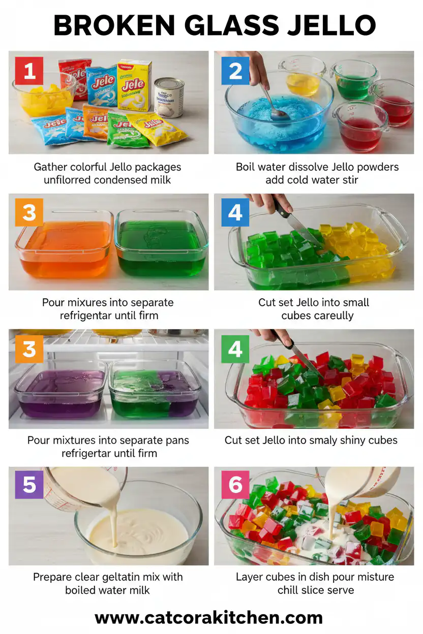 Broken glass jello How to Make 
