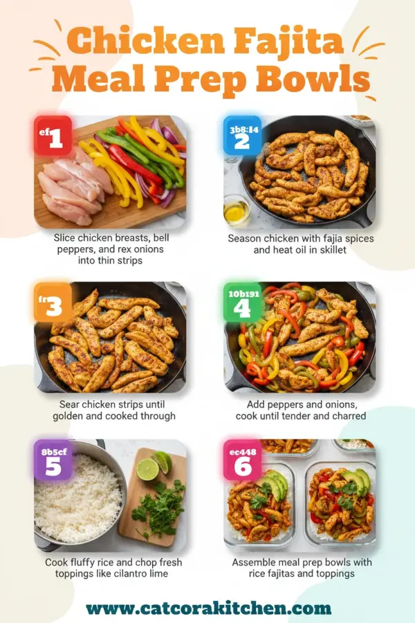 Chicken fajita meal prep bowls How to Make 