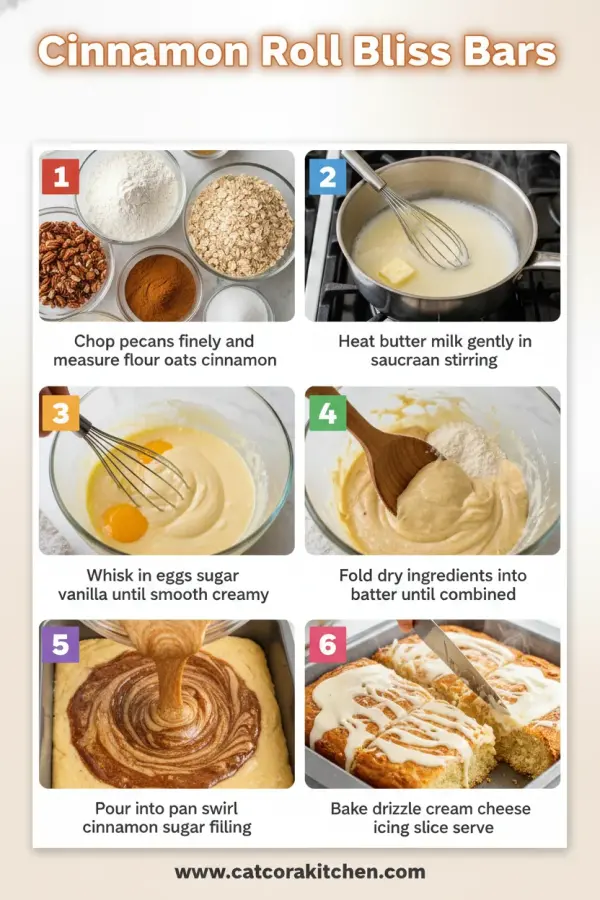 Cinnamon roll bliss bars How to Make