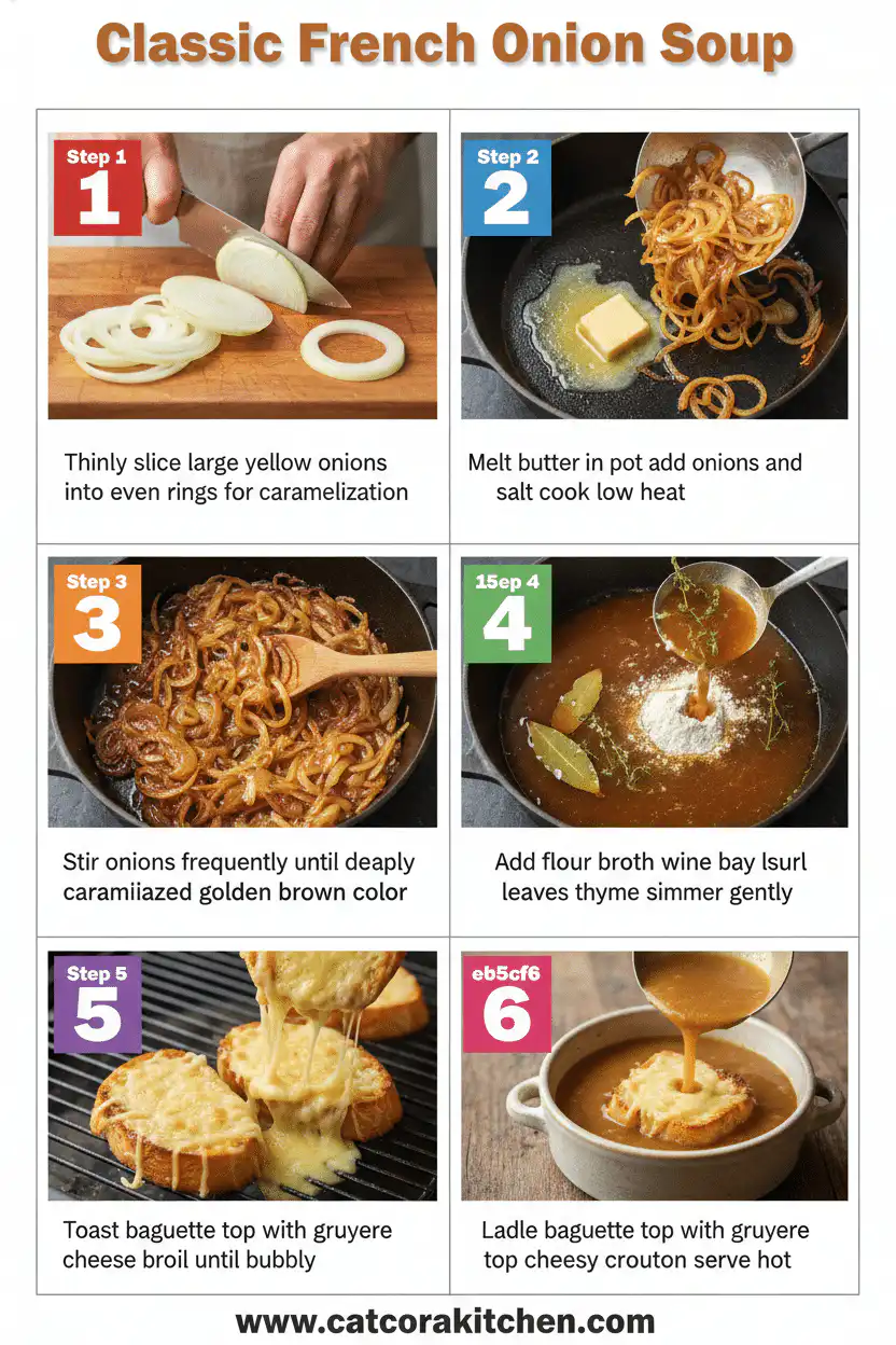 Classic French onion soup how to make