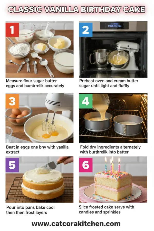 Classic vanilla birthday cake how to make