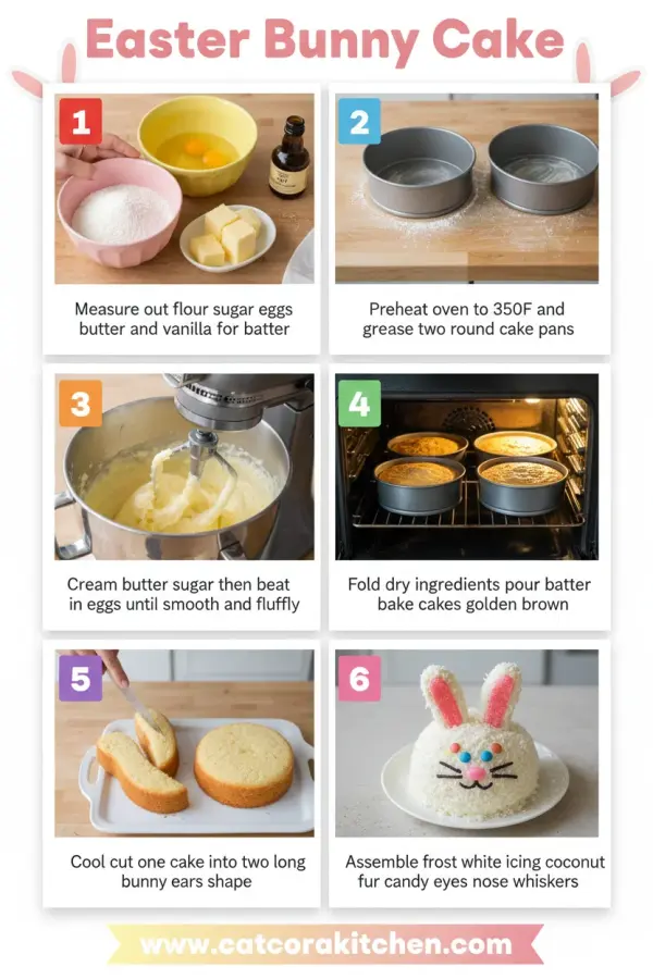 Easter bunny cake How to Make