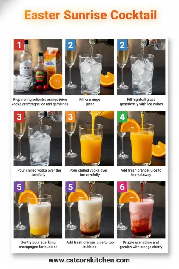 Easter sunrise cocktail How to Make 