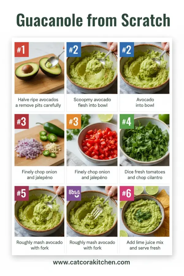 Guacamole from scratch How to Make 