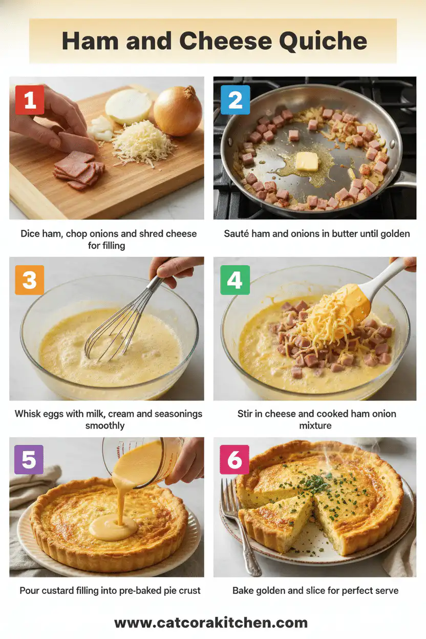 Ham and cheese quiche how to make