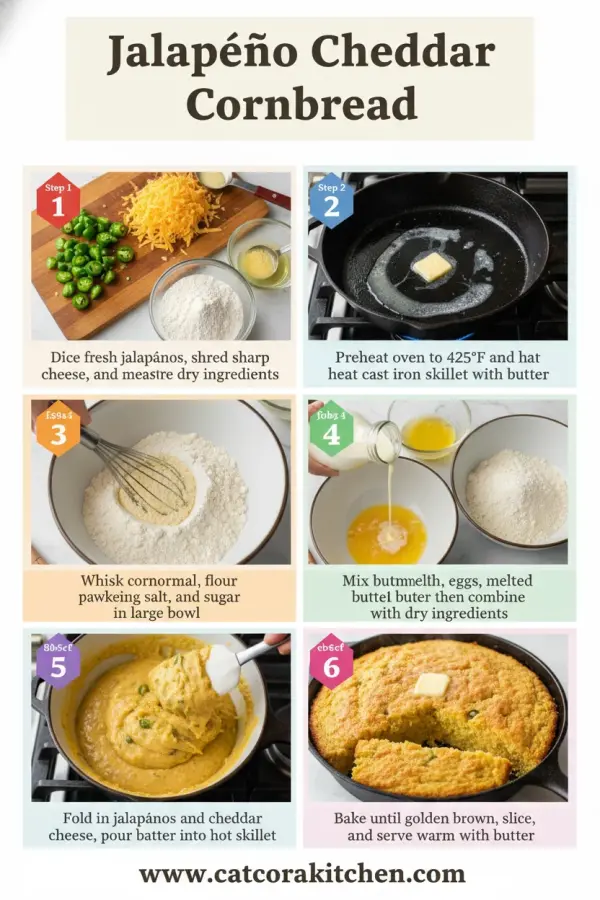 Jalapeño cheddar cornbread how to make