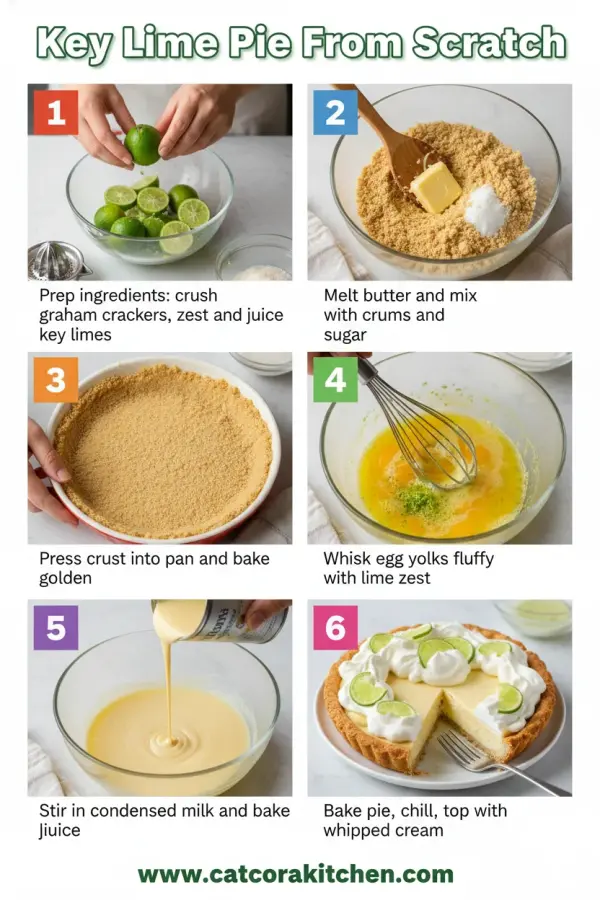 Key lime pie from scratch How to Make 