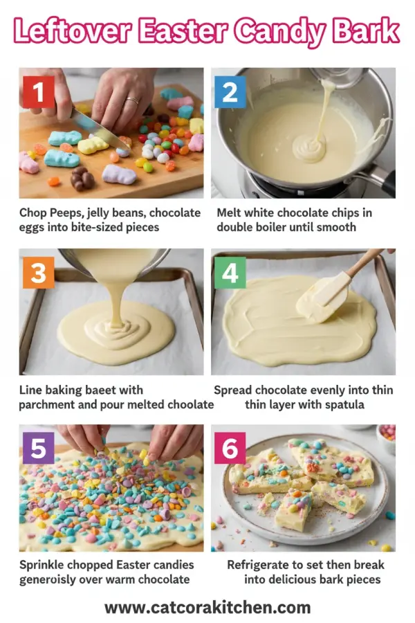 leftover easter candy bark How to Make 