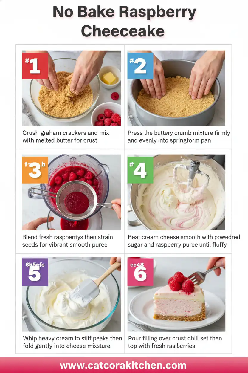No bake raspberry cheesecake how to make