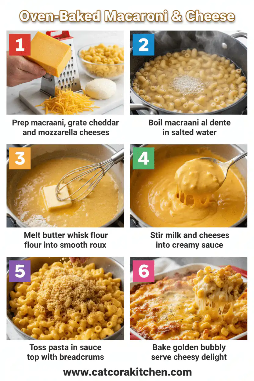 Oven-baked macaroni and cheese How to Make 