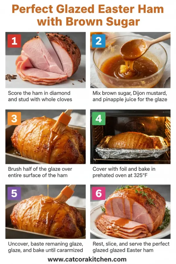 perfect glazed easter ham with brown sugar How to Make 