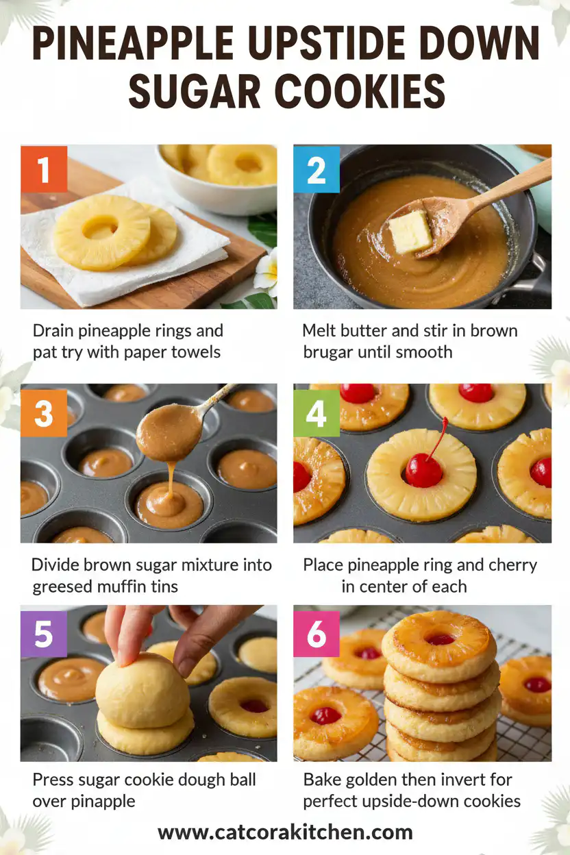 Pineapple upside down sugar cookies How to Make