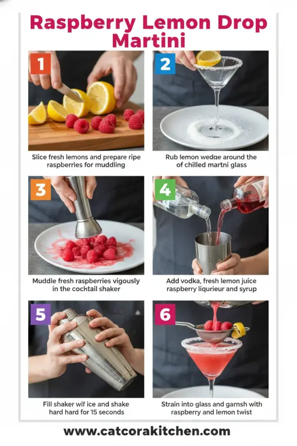 Raspberry lemon drop martini How to Make