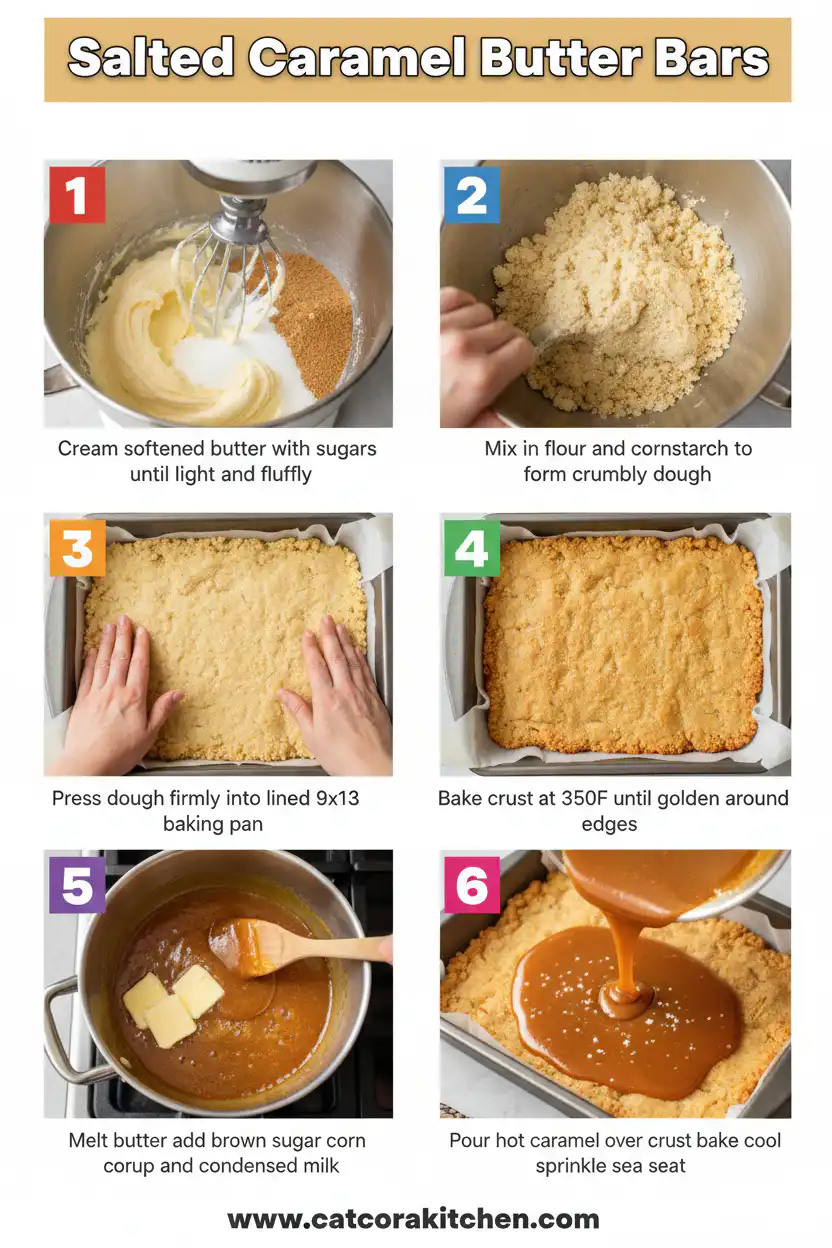 Salted caramel butter bars How to Make