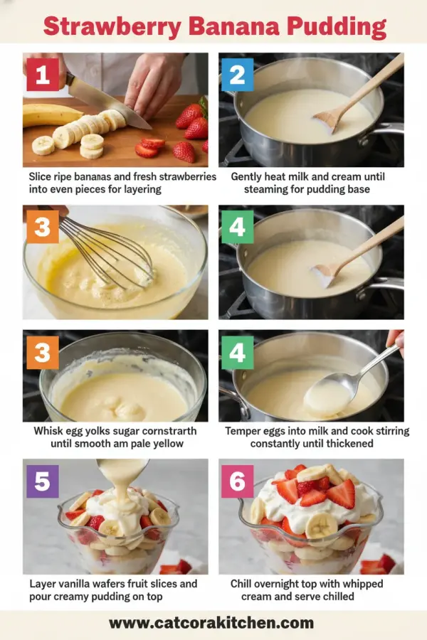 Strawberry banana pudding How to Make 