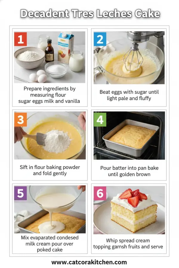 Tres leches cake How to Make