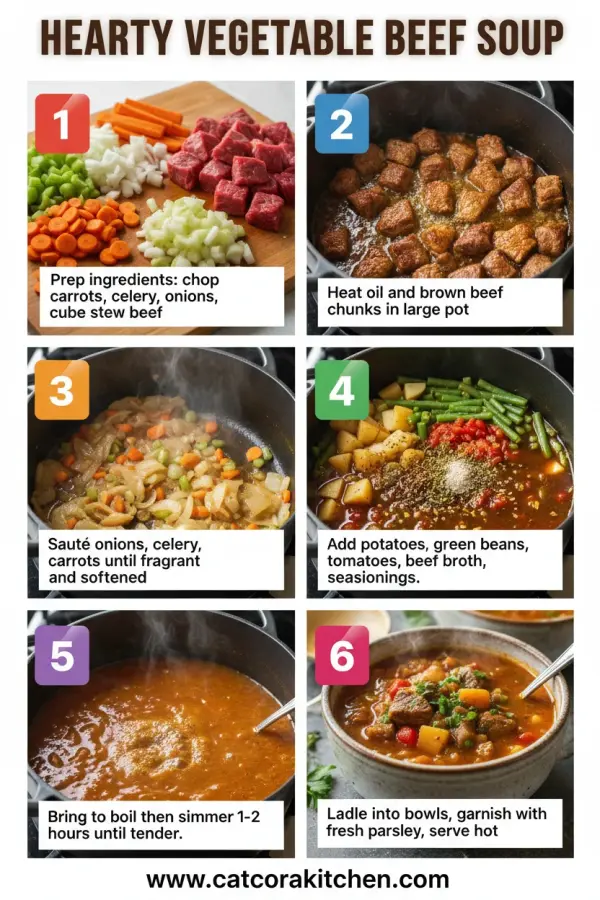 Vegetable beef soup how to make
