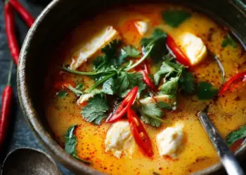 Thai coconut curry soup