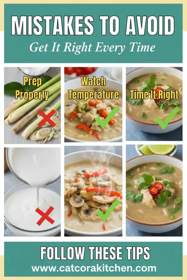 Thai coconut curry soup common mistakes