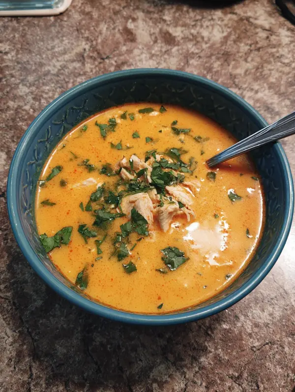 card recipe ingredients and instructions Thai coconut curry soup