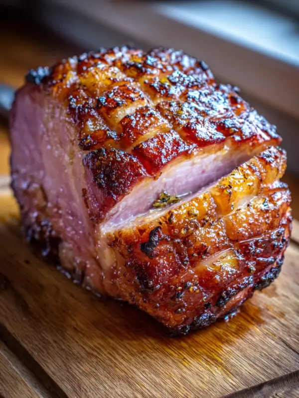 Baked Easter Ham with Pineapple Glaze