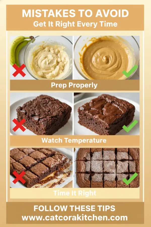 Banana bread brownies common mistakes