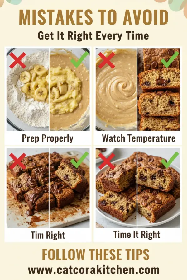 Banana bread brownies common mistakes