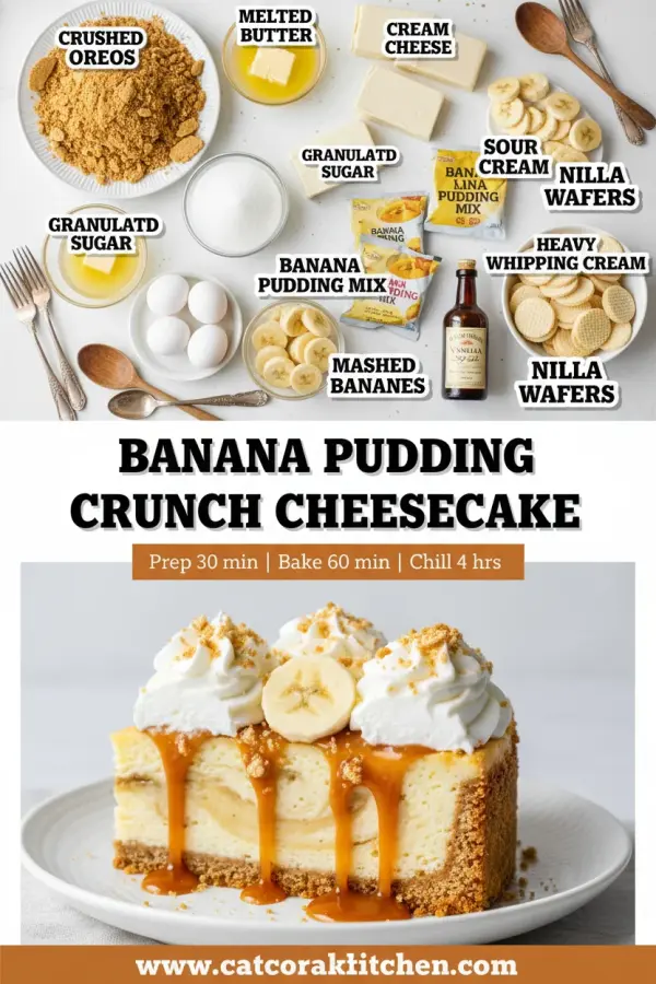 Banana pudding crunch cheesecake ingredients