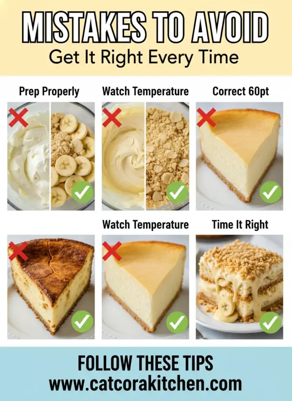 Banana pudding crunch cheesecake common mistakes