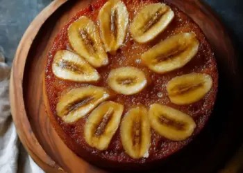 banana upside down cake
