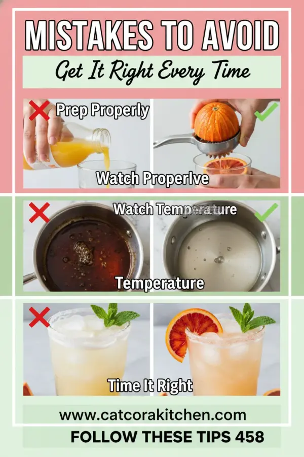 Blood orange margarita common mistakes