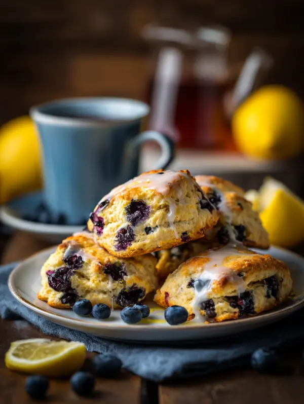 card recipe ingredients and instructions blueberry lemon scones