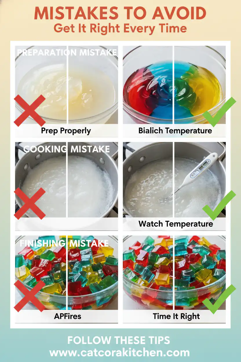 Broken glass jello common mistakes