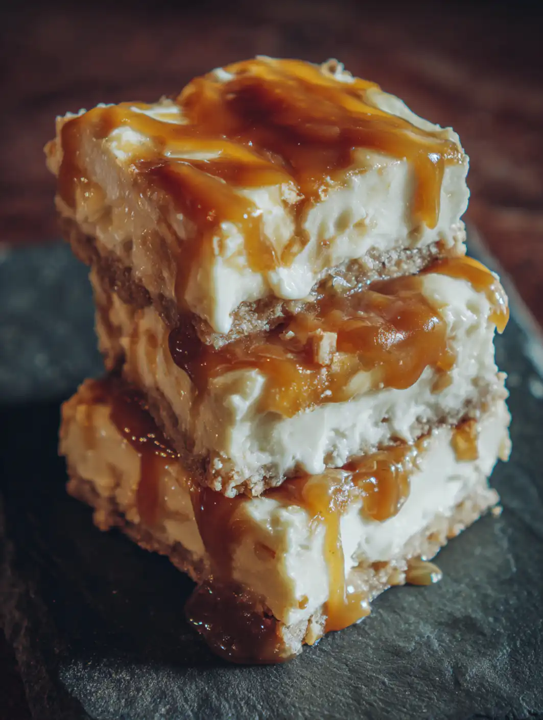 Caramel Apple Cheesecake Bars