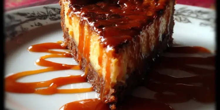 caramel brownie cheesecake