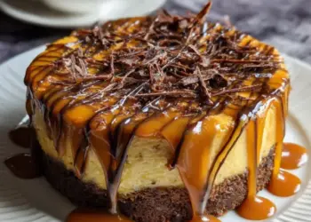 caramel brownie cheesecake