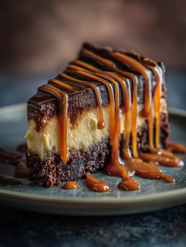 Why you'll love caramel brownie cheesecake