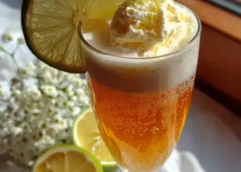 champagne punch with sherbet
