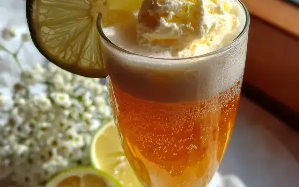 champagne punch with sherbet