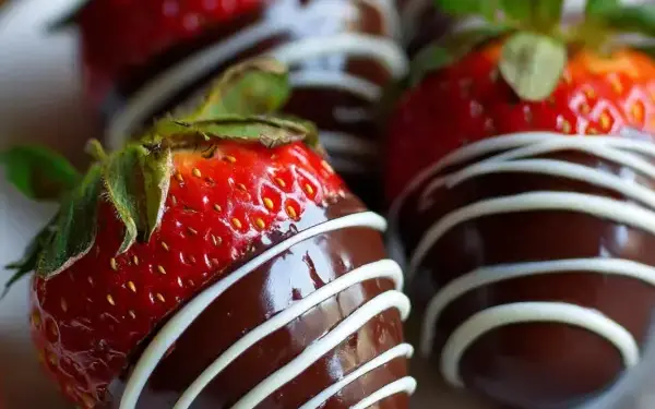 cheesecake-stuffed chocolate-covered strawberries