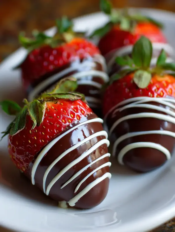 Cheesecake-Stuffed Chocolate-Covered Strawberries