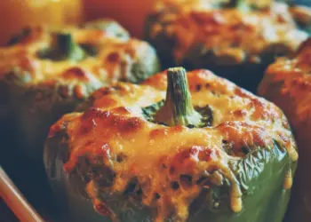 cheesy stuffed bell peppers