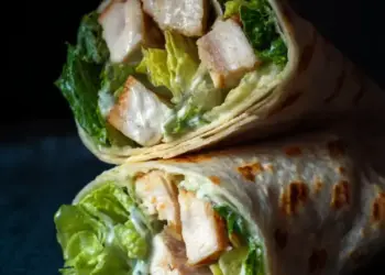 chicken caesar wrap