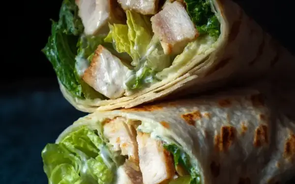 chicken caesar wrap